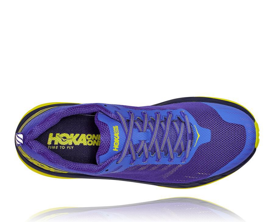 Hoka One One Challenger Atr 5 Trailskor Herr - Blå/Gröna - VHTJG-1732